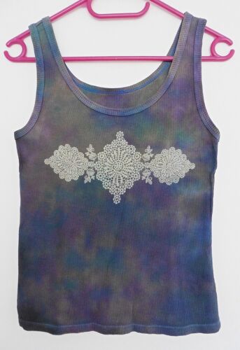 Débardeur Effet Tacheté Multicolore À Imprimé. Taille 38