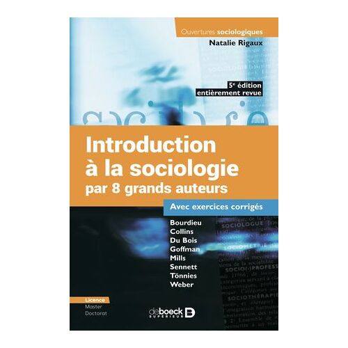 Introduction À La Sociologie Par 8 Grands Auteurs