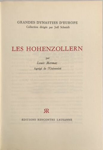 Les Grandes Dynasties D'europe - Les Hohenzollern