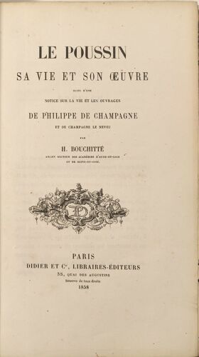 Le Poussin Sa Vie Et Son Oeuvre