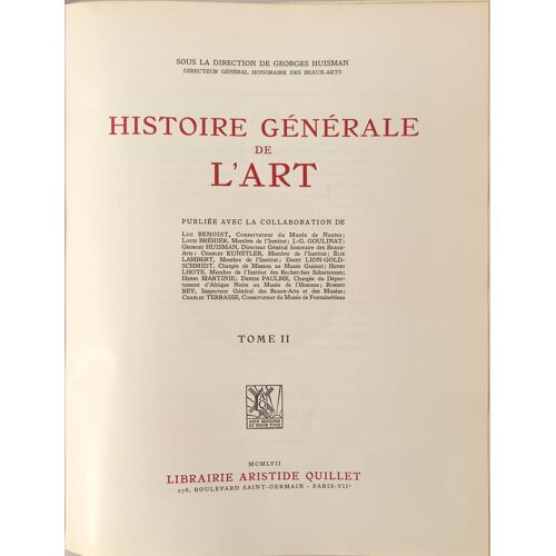Histoire Générale De L'art Tome 2