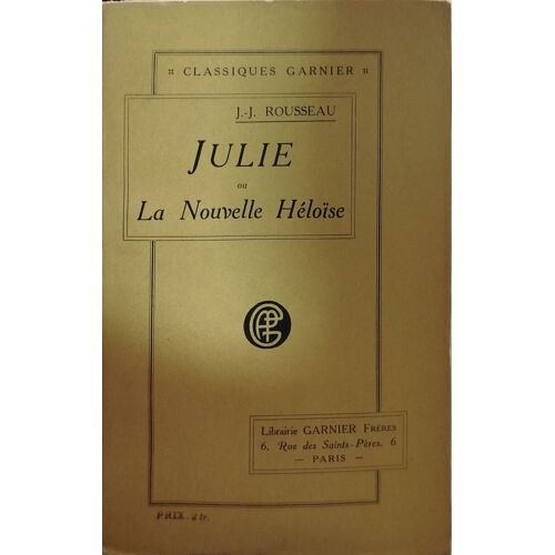 Julie Ou La Nouvelle Héloïse