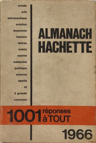 Almanach Hachette 1966