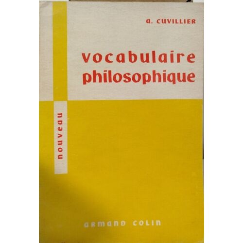 Vocabulaire Philosophique