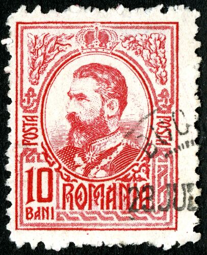 Timbre Oblitéré Romania , Posta , 10 Bani