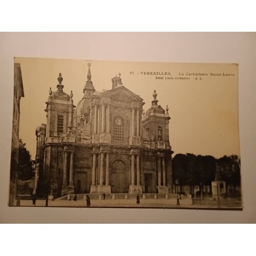 Carte Postale Vintage, Versailles , La Cathédrale Saint Louis