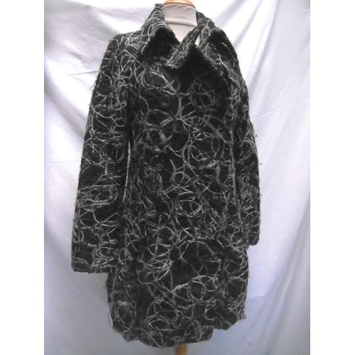 Desigual Manteau Rebrodé Fil De Laine T 38