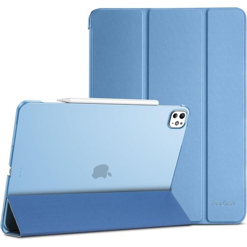 LORANKA-Coque pour iPad Pro 13 Pouces (M5) 2025/(M4) 2024, Housse Étui de Protection Amélioré, Veille/Réveil Automatique -Bleu Nouveau