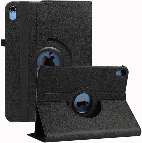 ELVORIX-Étui Rotatif pour iPad (A16) 11e génération 11 Pouces (2025), iPad 10e génération 10,9 Pouces (2022), étui Rotatif à 360 degrés avec Support Multi-Angles Veille/Réveil (Black)