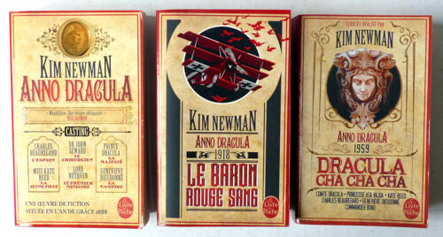 Cycle Anno Dracula De Kim Newman, En 3 Volumes - Le Livre De Poche N°33338/ Anno Dracula - 33609/ Le Baron Rouge Sang (1918) - 34213/ Dracula Cha Cha Cha (1959) (Littérature Anglaise, Vampire)