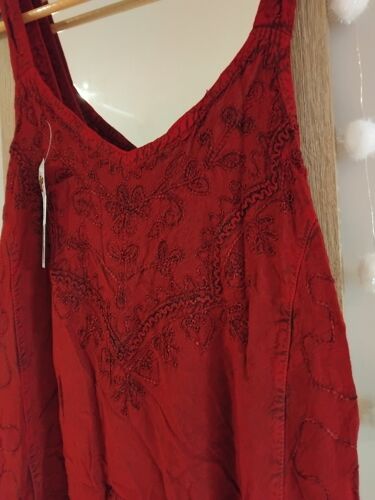 Robe Été Rouge Foncé