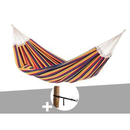 Hamac 3 Places Paradiso Tropical + Kit Attaches T-Strap - Amazonas