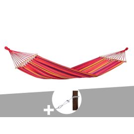 Hamac 1 Place Tonga Vulcano En Polycoton + Kit Fixation Smartrope - Amazonas