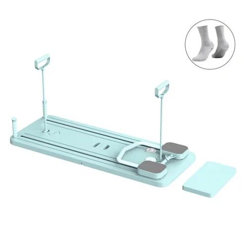 Ensemble Pilates Reformer 4 En 1 Avec Appareil De Pilates,Rouleau Abdominal Pour Pompes Et Offert 1 Paire De Chaussettes, Vert