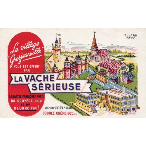 Buvard La Vache Serieuse Grosjean Lons Le Saunier Pas Vache Qui Rit