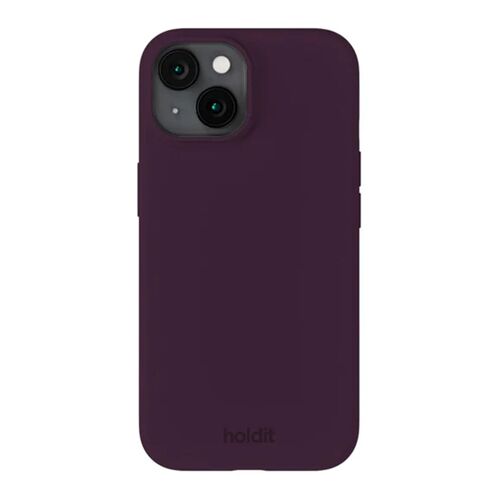 Holdit Coque Silicone iPhone 15 Deep Plum