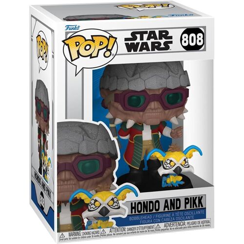 Figurine Funko Pop! & Buddy N°808 - Star Wars: Clone Wars - Hondo & Pikk