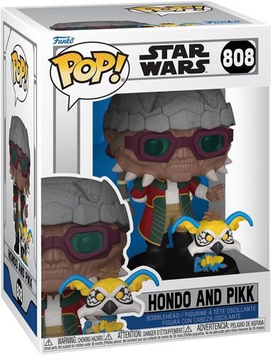Figurine Funko Pop! & Buddy N°808 - Star Wars: Clone Wars - Hondo & Pikk