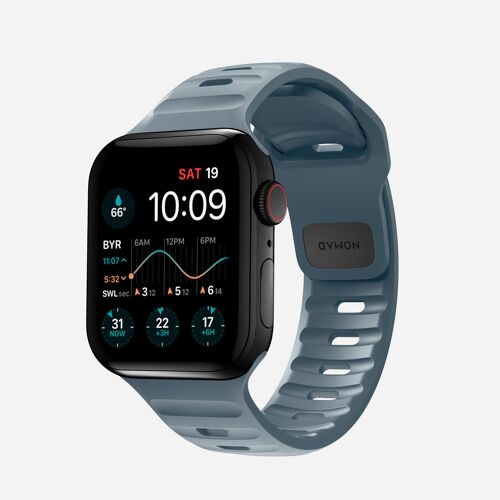 Nomad Sport Band Bande Bleu Caoutchouc pour Apple 41mm / 42mm