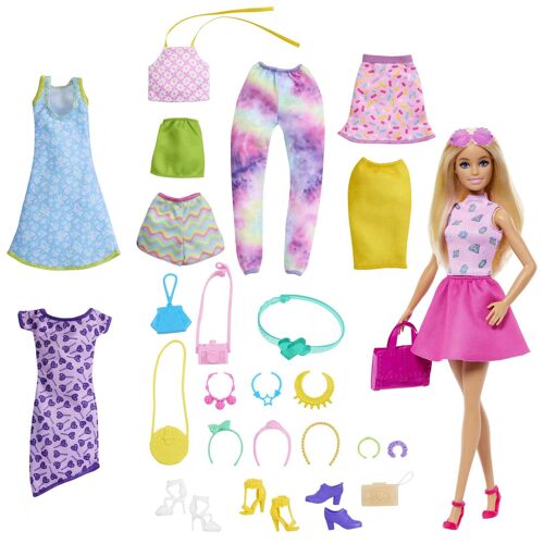 Barbie Fashionistas Barbie-Poupée et Tenues-Coffret poupée, habillages et accessoires