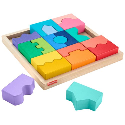 Fisher-Price Wooden Interlocking Blocks