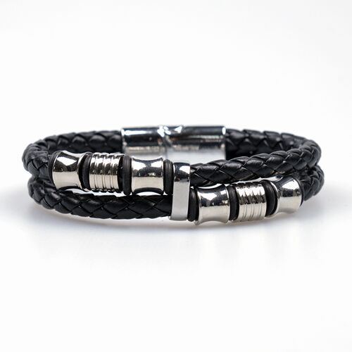 Bracelet Tressé, Argent, Deux Brins