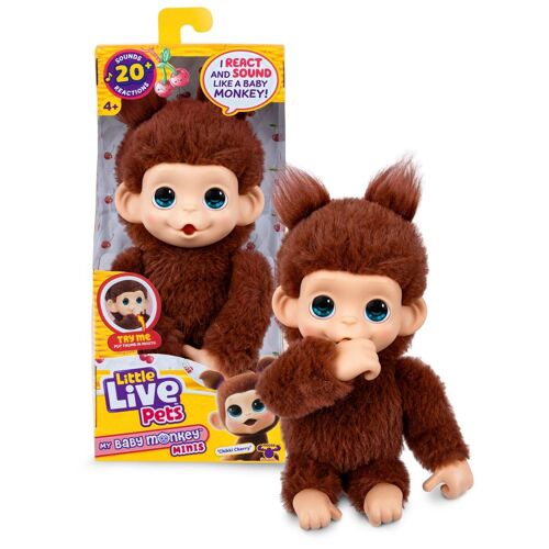 Moose Toys Little Live Pets My Baby Monkey 'Chikki Cherry'