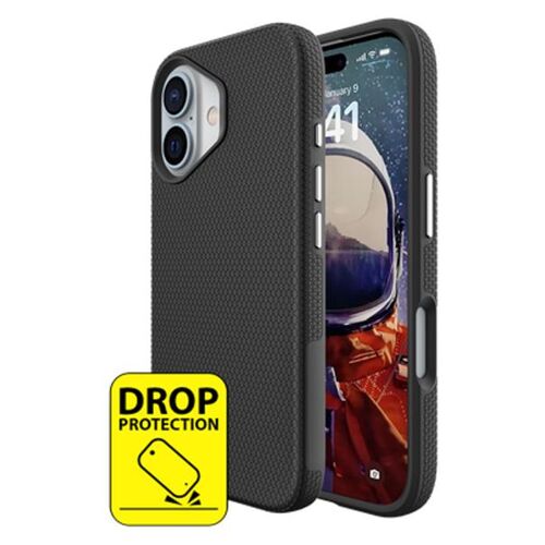Just in Case 8332455 coque pour téléphone 6.1" Housse Noir pour Apple iPhone 16
