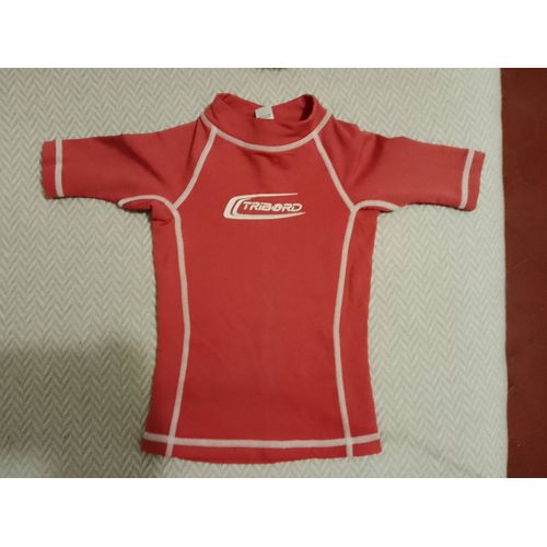 Top De Sport Rouge/Blanc 6 Ans Vintage Années 90 Decathlon Création.