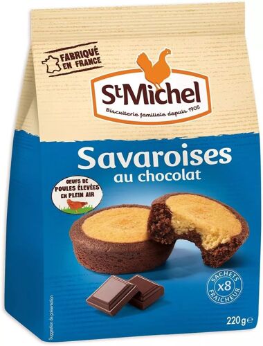 St Michel Savaroises Au Bon Chocolat X8 En Sachet Individuel 1 Paquet De 220g