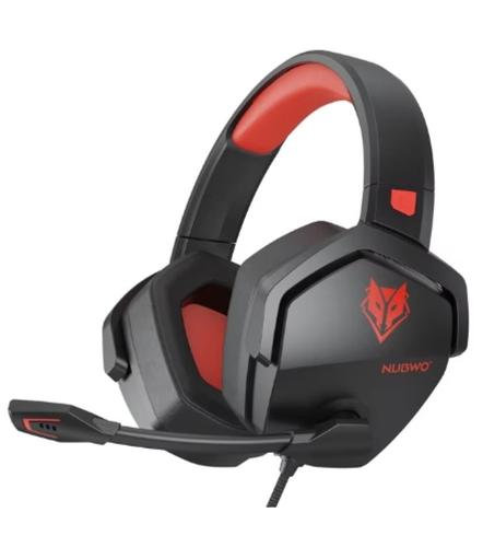 Casque Gaming filaire 3,5mm NUBWO N16 - Micro, Stéréo, pour PS5, PS4, Xbox One, NS, PC, et Mac - Rouge
