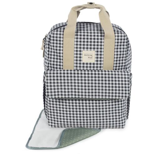 Walking Mum Sac A Dos I Love Vichy Noir (Iv)