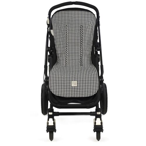 Walking Mum Assise Poussette I Love Vichy Noir (Iv)