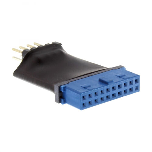 InLine 4043718209958 USB 3.0 19 Pin USB 2.0 internal Noir et Bleu