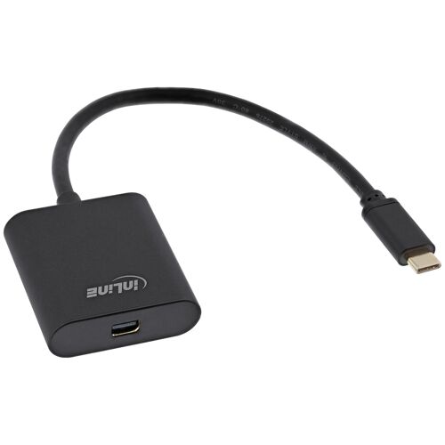 InLine 64105B câble vidéo et adaptateur 0,2 m USB Type-C Mini DisplayPort Noir