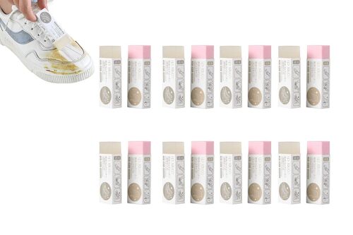 Kit De Nettoyage De Chaussures 16 Pièces Pour Baskets, Daim Et Caoutchouc - Gommes Anti-Taches Pour Le Nettoyage Des Chaussures
