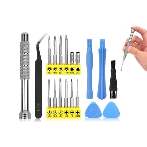 Kit de tournevis 19 en 1 pour consoles et manettes de jeux - Switch, Wii, Xbox One, PS4 Slim