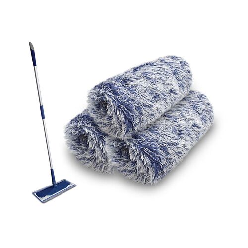 Lingettes de nettoyage réutilisables en microfibre pour balai Bona 18"" - Lingettes de nettoyage à sec et humide pour tous types de sols