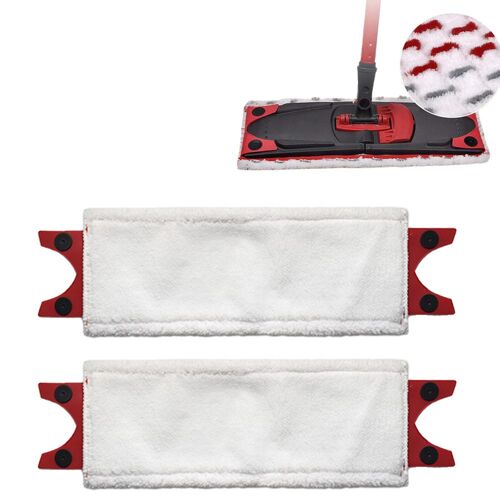 Lot de 2 lingettes de rechange en microfibre pour balai Vileda UltraMax - Lavables et réutilisables
