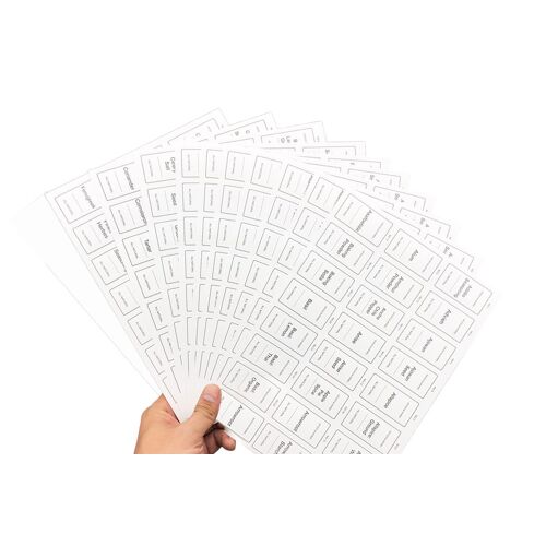 Lot De 744 Étiquettes Pour Pots À Épices - Comprend Des Étiquettes Pré-Imprimées Et Vierges