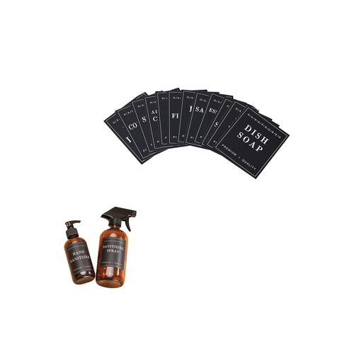 24 Étiquettes Imperméables Pour Bouteilles De Salle De Bain - Ensemble De 24 Autocollants Amovibles Pour Organiser Vos Contenants
