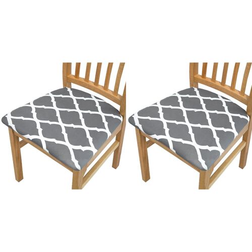 Housses De Chaise Extensibles En Tpu Imperméable Avec Attaches Élastiques Pour Salle À Manger Et Cuisine - Lot De 2