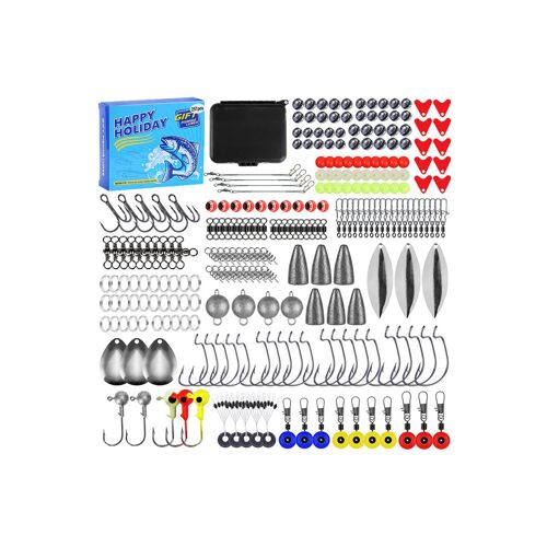Kit De Leurres De Pêche Avec Appâts Pour Crevettes, Brèmes, Bar Et Platycéphales - Ensemble De 257 Pièces