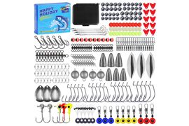 Kit De Leurres De Pêche Avec Appâts Pour Crevettes, Brèmes, Bar Et Platycéphales - Ensemble De 257 Pièces