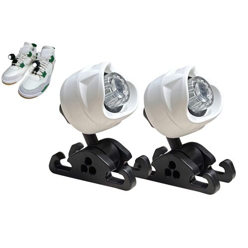 Lampes Frontales Led Rechargeables Pour Chaussures, Avec Angle Réglable Et Résistantes À L'eau - Lot De 2