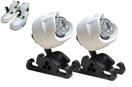 Lampes Frontales Led Rechargeables Pour Chaussures, Avec Angle Réglable Et Résistantes À L'eau - Lot De 2