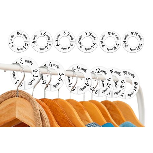 Lot de 6 séparateurs de placard pour l'organisation de la garde-robe de la chambre d'enfant