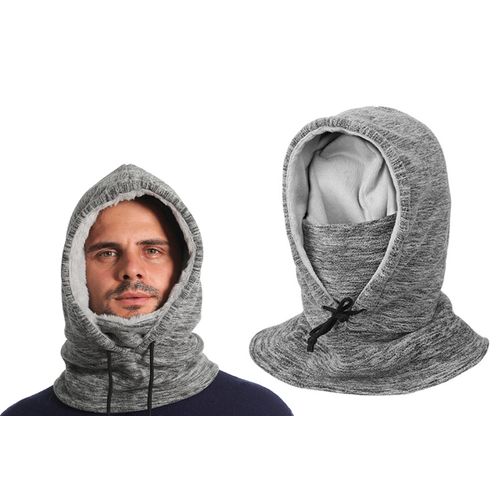 Cagoule Polaire Coupe-Vent À Capuche Pour Homme - Grise