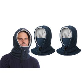 Lot De 2 Cagoules À Capuche Coupe-Vent En Polaire Pour Homme - Bleu Foncé