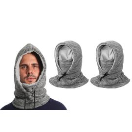 Lot De 2 Cagoules À Capuche En Polaire Pour Homme - Gris